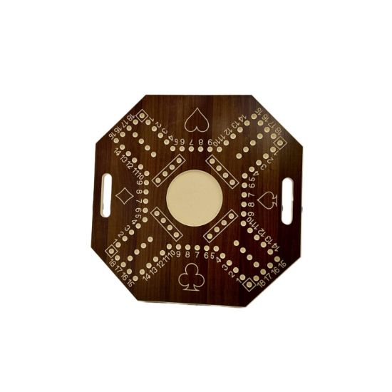 صورة جاكارو ( جكارو ) خشب مرقمة بالحجم الكبير مع أوراق اللعب لون بني